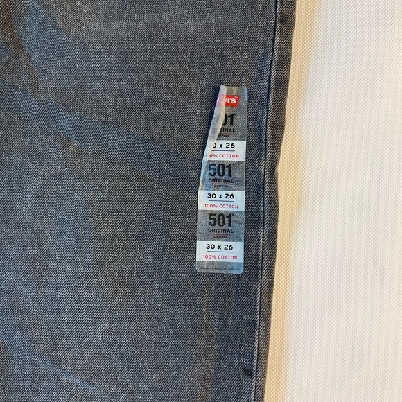 Levi’s Women’s 501 High Rise Straight Jeans Distressed Button Fly Black 28x30 - Picture 2 of 11